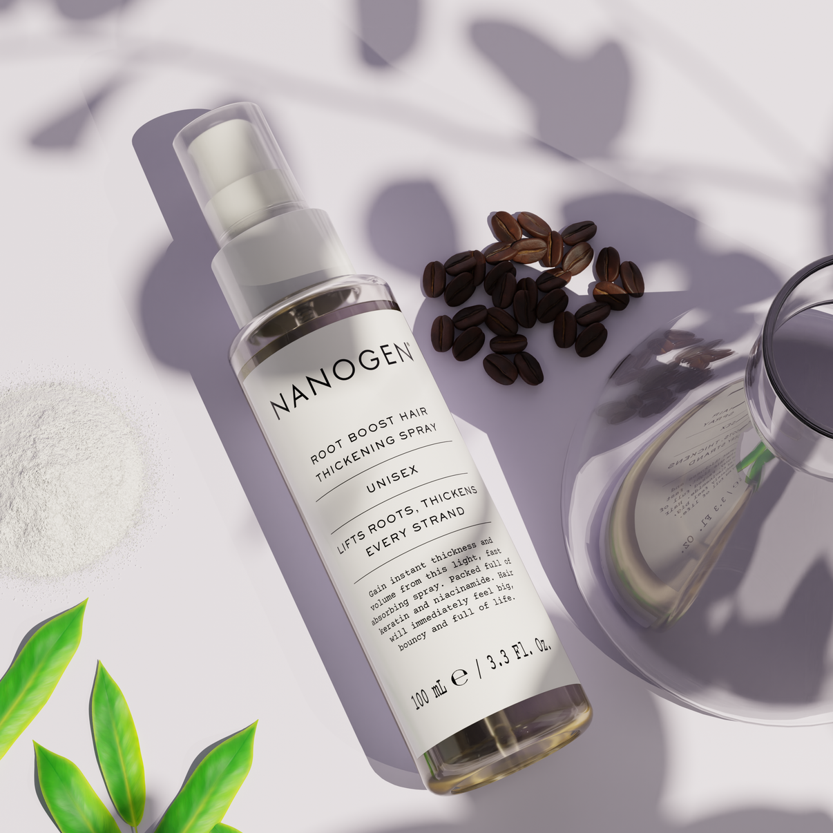 Nanogen šaknų stiprinimo purškiklis skirtas apimčiai 100ml
