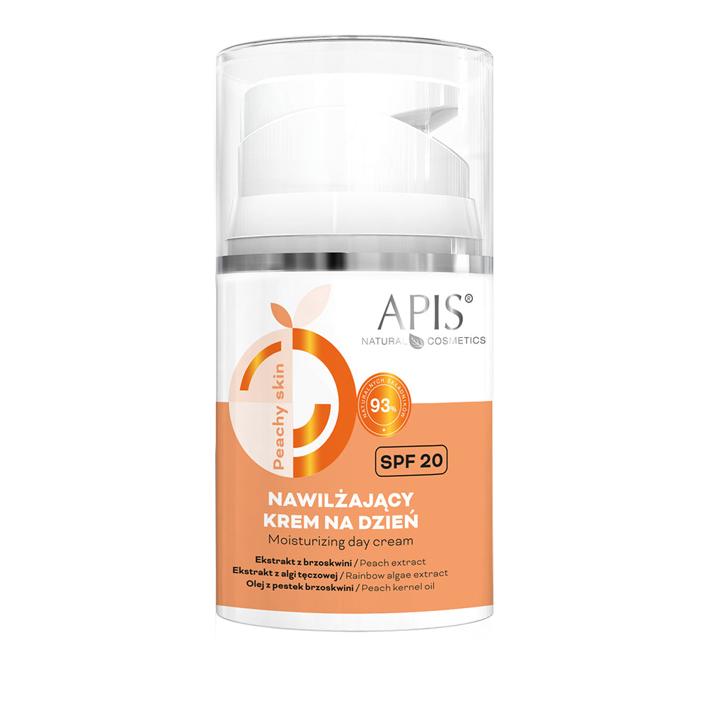 Apis Peachy Skin Drėkinamasis Dieninis Kremas SPF 20 50ml produkto nuotrauka