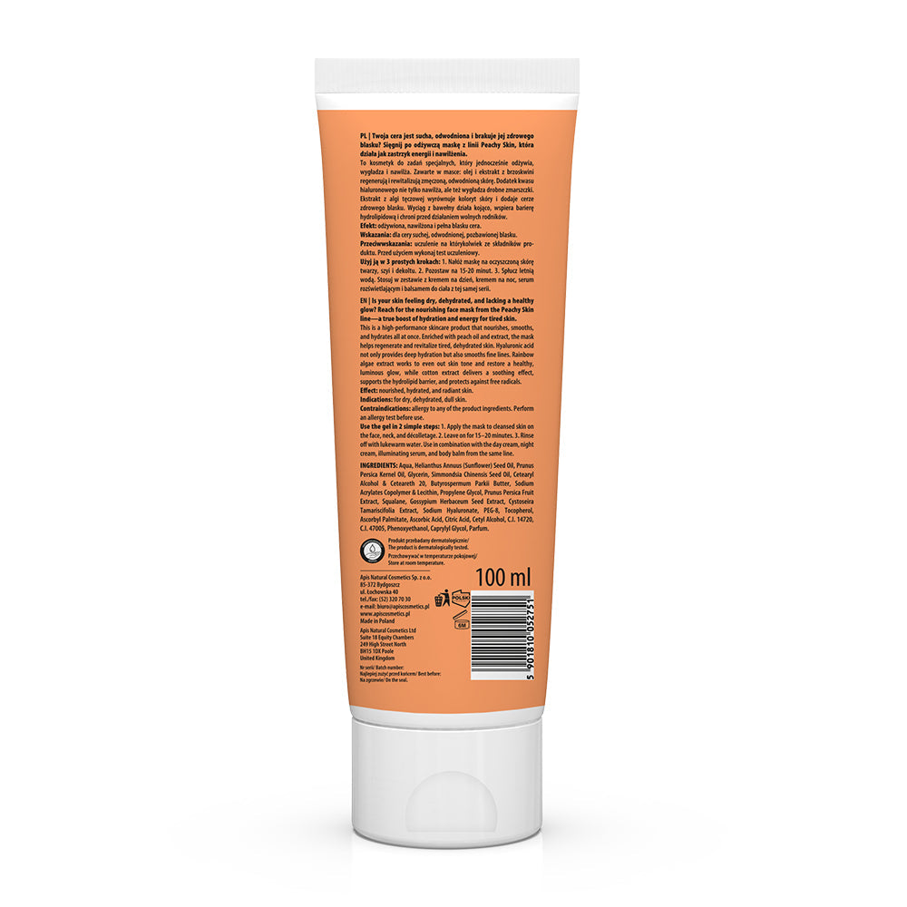 Apis Peachy Skin Maitinamoji Veido Kaukė 100ml – produkto vaizdas 2