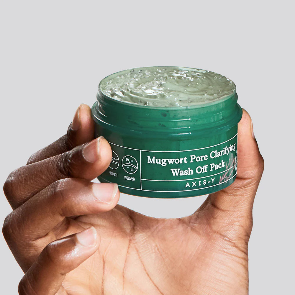 AXIS-Y Mugwort Pore Clarifying Wash Off Pack valomoji veido kaukė 100ml