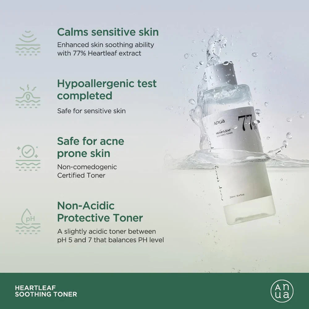 Anua širdžialapės 77 % raminamasis tonikas 40 ml / 250 ml