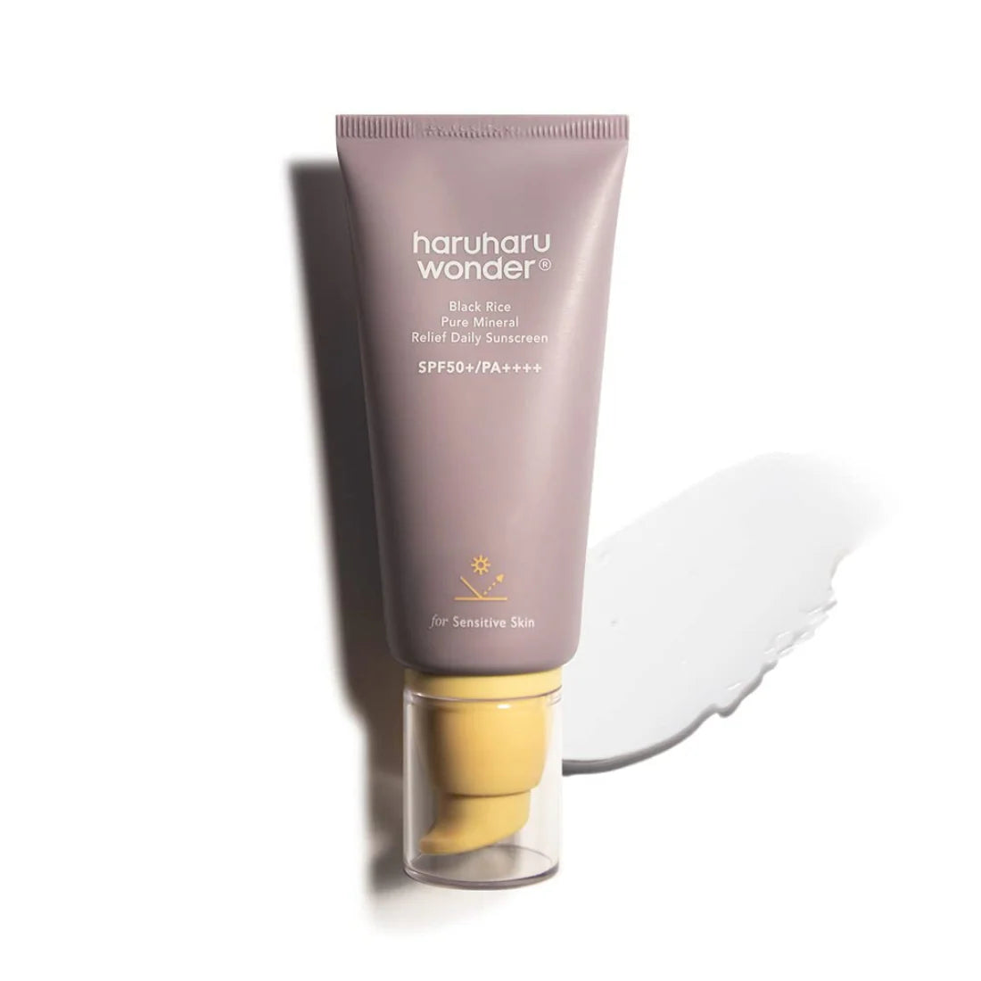 Haruharu Wonder juodųjų ryžių mineralinis raminamasis SPF 50+ saulės kremas 50 ml