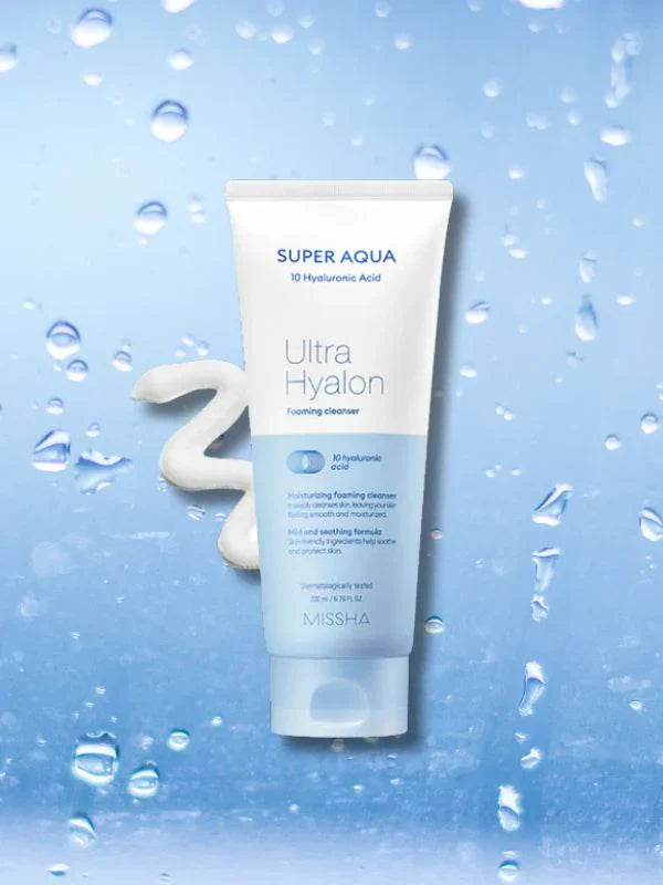MISSHA Super Aqua Ultra Hyalron valomasis putų kremas 200 ml