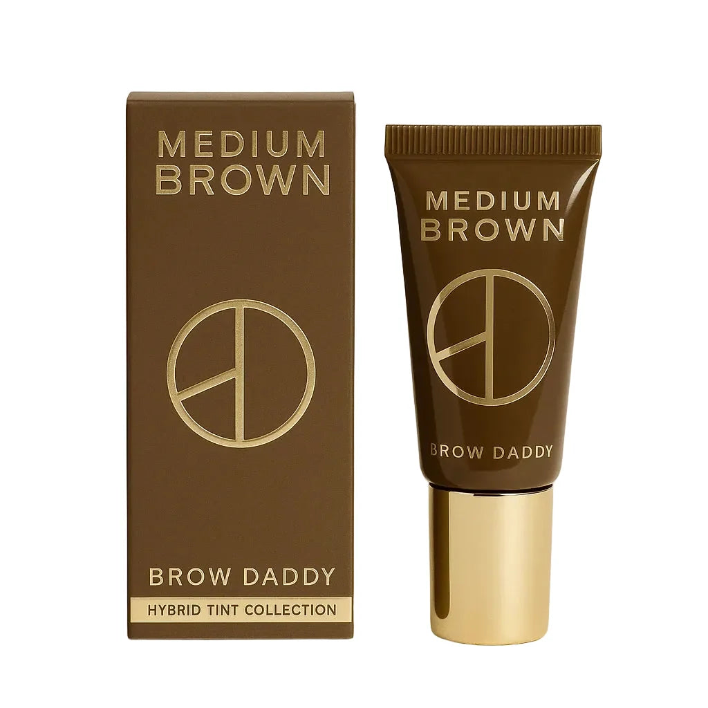 Brow Daddy Medium Brown Dažų Tūbelė Ir Dėžutė