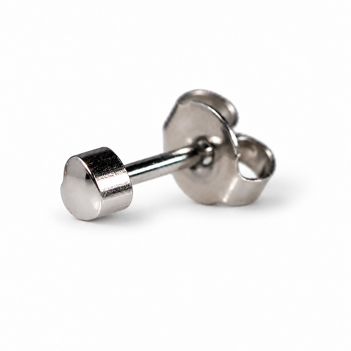 Caflon Širdelė 4mm stud tipo auskarai, nerūdijantis plienas