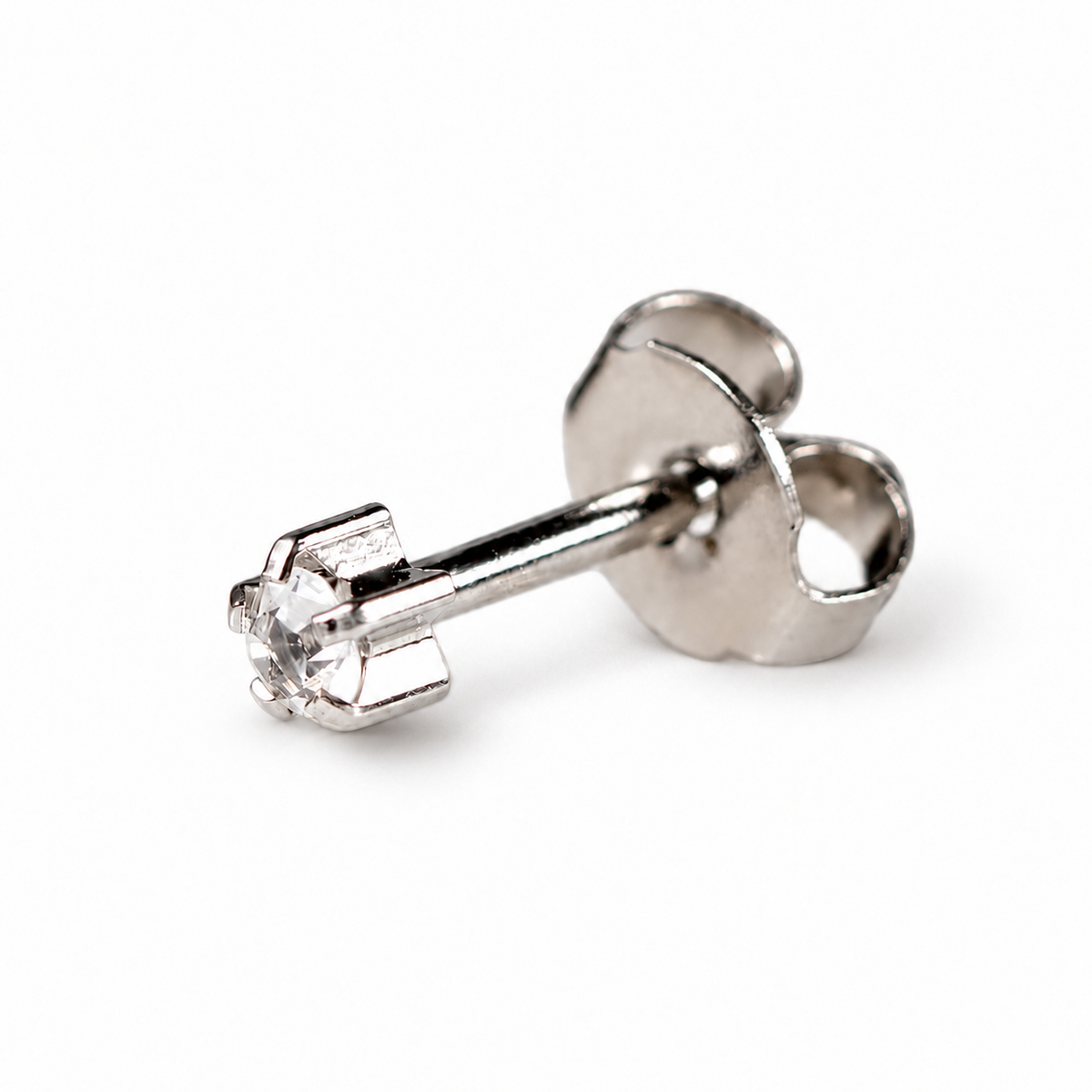 Caflon Kristalas Įtvare 4mm stud tipo auskarai, nerūdijantis plienas