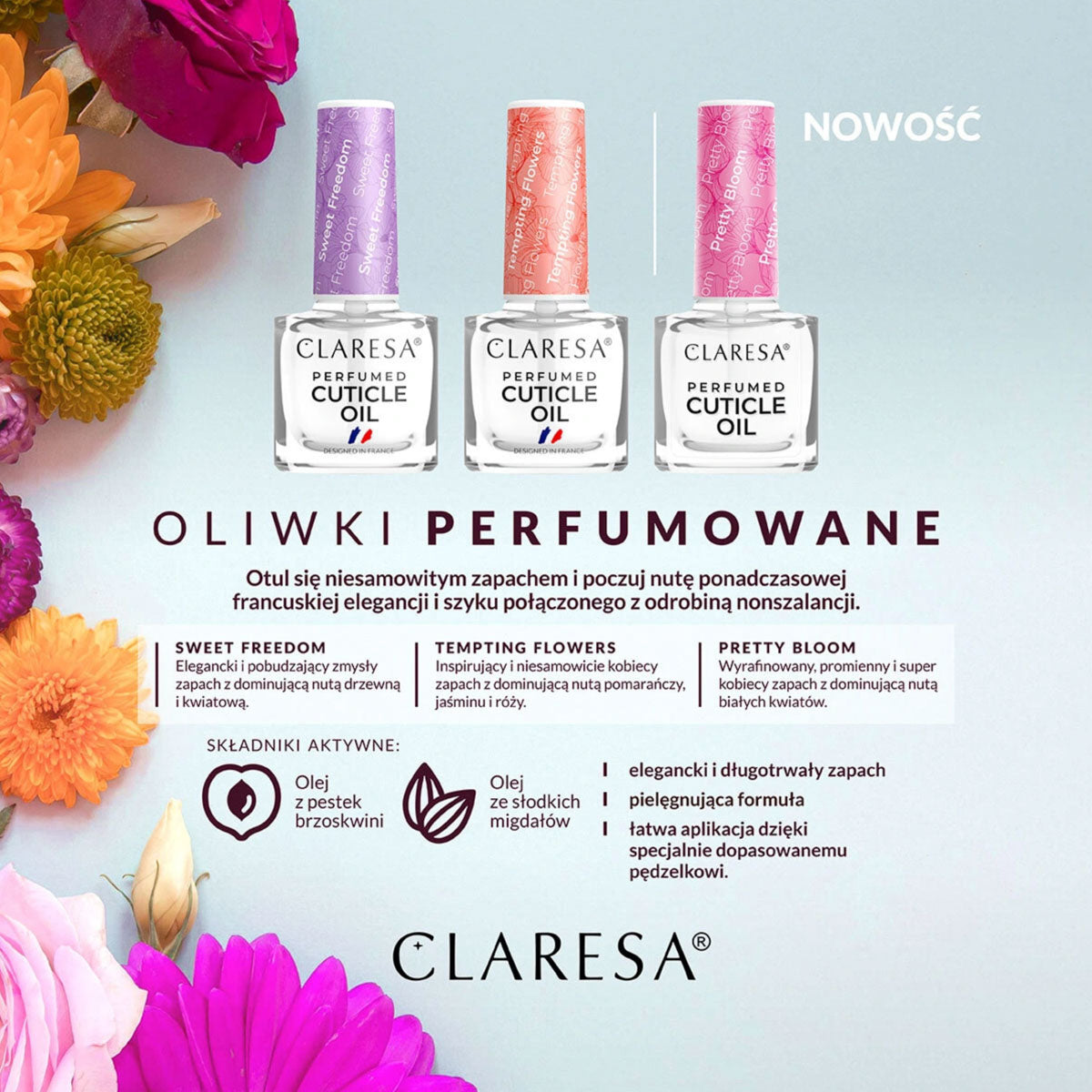 CLARESA Pretty Bloom Kvapnus Odelių Aliejus 5ml – produkto vaizdas 2