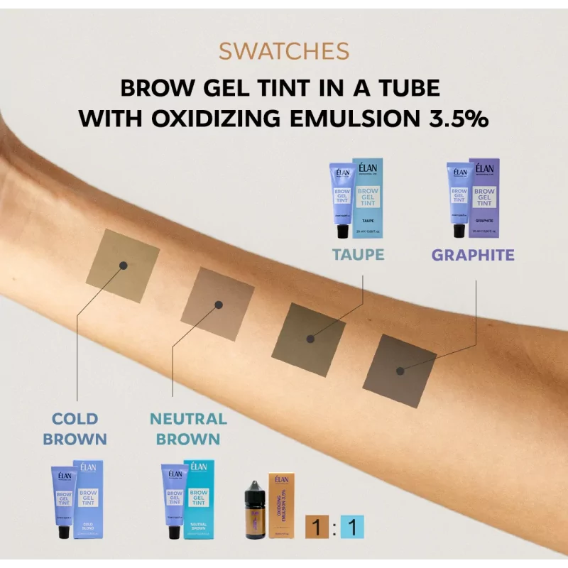 ELAN Cold Blond Vėsaus Atspalvio Antakių Dažai 20ml