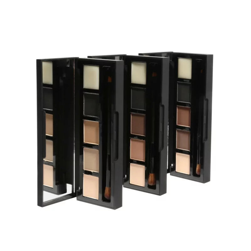 HD Brows akių ir antakių palečių serija su veidrodėliais ir šepetėliais