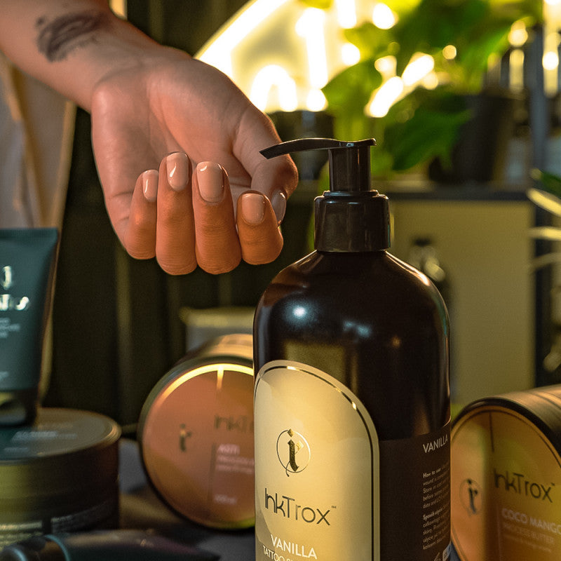 InkTrox Vanilinis Tatuiruočių Odos Balzamas 500ml – produkto vaizdas 2