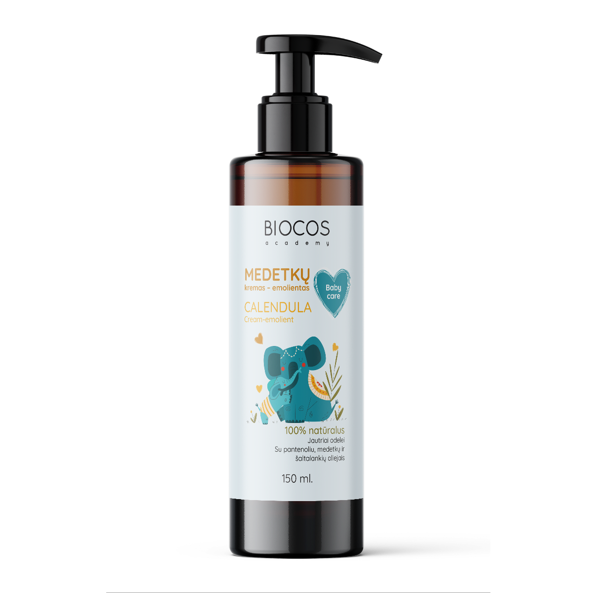 Biocos BABY CARE Medetkų kremas - emolientas vaikams 150ml