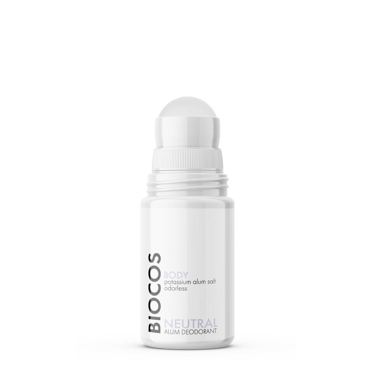 Biocos natūralus rutulinis dezodorantas be aliuminio, bekvapis 50ml