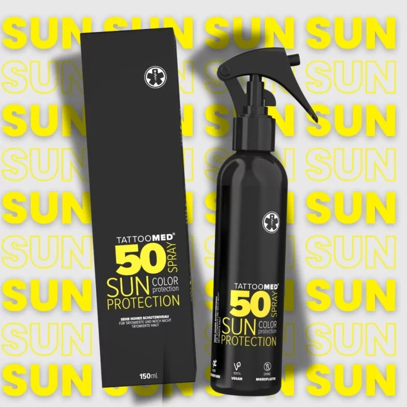 TattooMed Sun Protection SPF50 Purškiklis Nuo Saulės 150ml – produkto vaizdas 2