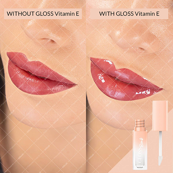Biotek Gloss Bomb vitamino E lūpų priežiūros pristatymas